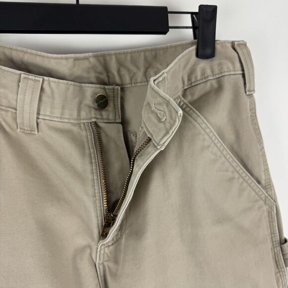 Carhartt B324 FDK Pants Men's Work Relaxed Fit Tan Utility Carpenter - Picture 3 of 16